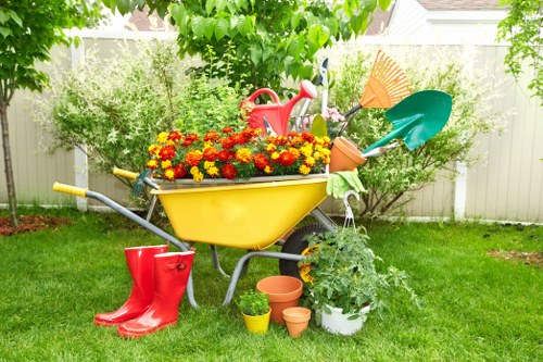 Beautiful Fulham garden with vibrant flowers